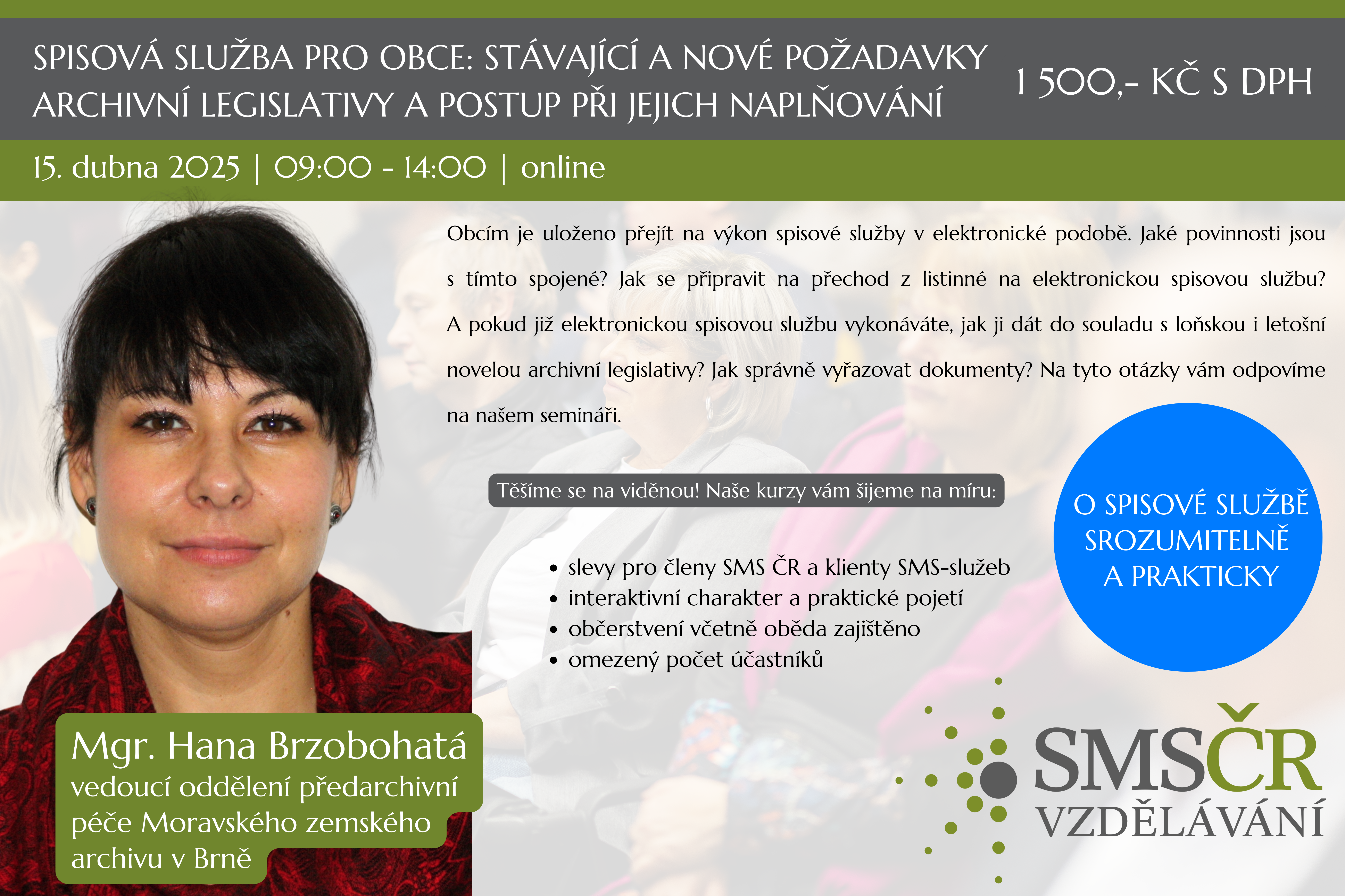 Spisová služba pro obce stávající a nové požadavky archivní legislativy a postup při jejich naplňování_online_duben 2025